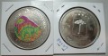 赤道畿內亞1000佛朗哥，1993，侏羅紀恐龍紀念銅鎳幣，全新幣，KM#115